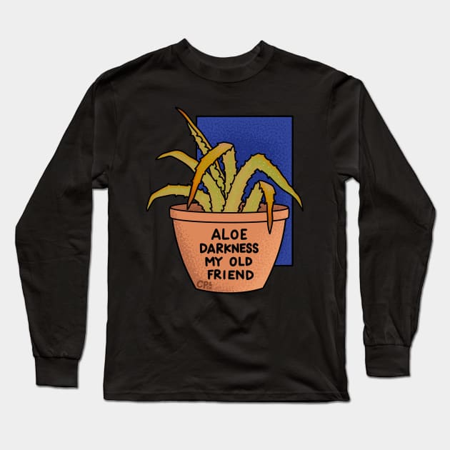Aloe Darkness My Old Friend - Violet Purple Long Sleeve T-Shirt by Christine Parker & Co